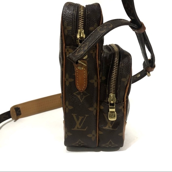 Authentic Louis Vuitton Amazone Monogram & Leather Crossbody - 1 Broke Handle - Picture 6 of 11